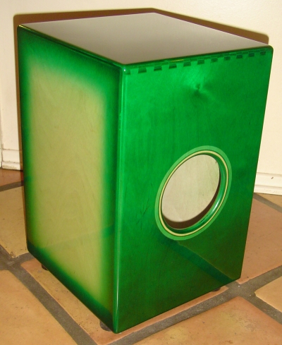 Kotz Cajon: Transparent Green Birch Cajon